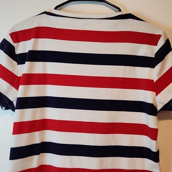 Tommy Hilfiger Short Sleeve Shirt Independence Day Red/White/Blue Women's Sz XL - Picture 8 of 9